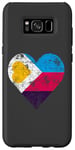 Coque pour Galaxy S8+ Drapeau polyamour coeur vintage polyamour