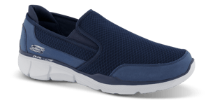 Skechers Herre Slip-in Marineblå  - Str. 44½ - Tekstil/gummi/tekstil