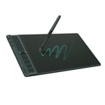 HUION Inspiroy 2 M Tablette Graphique, Stylet Numérique PW110, 8 Touches de Raccourci + 3 Touches de Groupe + 1 Curseur, Idéal pour Dessiner, Étudier et Travailler à Domicile - 8.7 x 5.4 Pouces - Vert