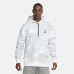 The Jordan Jumpman Air Camo Fleece Pullover Hoodie is made from knit French terry with an all-over print. An embroidered logo unites the brand's iconic symbol word that inspired us to fly. Men's - White