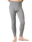 LAPASA Pantalon Thermique Homme Bas Caleçon Long sous-Vêtement Chaud Automne/Hiver M25 XL Gris Clair (1 Pantalon)