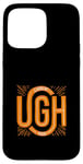 Coque pour iPhone 15 Pro Max Orange, pouah ! Graphique de couleur orange Mood