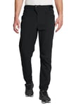 BALEAF Pantalon de cyclisme en polaire thermique pour homme - Imperméable - Coupe-vent - Softshell chaud - Pantalon de randonnée - Pantalon long pour l'hiver - Outdoor - Cyclisme VTT, noir pour