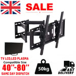 TV Wall Mount Bracket Tilt Swivel Swing Arm  40 43 50 55 60 70 AND 80 Inch LED