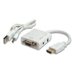 Adaptateur HDMI vers VGA et jack Stéréo