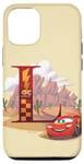 Coque pour iPhone 13 Disney & Pixar Lettre de l'alphabet L Flash McQueen