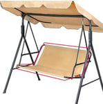 Housse de Siège de Jardin pour Balançoire de Jardin, Housse de Chaise de Jardin Couvre-siège Swing, 2 et 3 Places(Beige 168 x 56 x 56 cm)