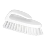 La Briantina Brosse de Nettoyage Multifonction avec poignée Ergonomique, Fibre PBT Haute qualité, stérilisable, Longueur 18 cm, Couleur Blanche