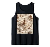 Detailed Zen Pagoda in Sand Garden Tank Top