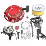 För Honda GX160 GX200 5.5HP Motor Kit Förgasare Tändspole Tändstift Luftfilter