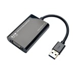 TRIPP LITE USB 3.0 to VGA Adapter SuperSpeed 512MB SDRAM 2048 x 1152 1080p - ekstern videoadapter - DisplayLink DL-3100 - 512 MB