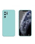 Coque Silicone avec Protection optique Huawei P30 Pro - Bleu Méditerranée