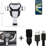 Car holder air vent mount for Nokia XR20 cell phone mount