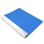 Waytex 931332B Protège Documents A4 60 vues Premium en Polypropylène Opaque Identifiable - 30 Pochettes transparentes - Bleu