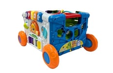 VTech Baby Sort & Discover Activity Wagon, Pull Along Light-up Activity Panel with Manipulatives, Animals, Numbers & Colours, Interactive Toy, Gift for Toddler 12, 18, 24 months +, English version