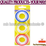 Thread Seal Plumbing Tape Tapes PTFE Plumbers Flex Fitting Waterproof 3Pc