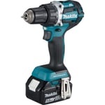 Makita drill- og skrutrekker, 18 V med 1 x 5,0 Ah batteri