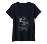 Disney 100 Walt Disney Quote Tinker Bell We’re Curious D100 T-Shirt avec Col en V