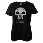 Black Mana Skull Girly Tee, T-Shirt