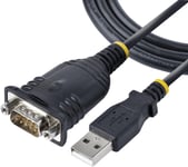 Adaptateur USB vers Série de 1m - Convertisseur DB9 Mâle vers USB - Adaptateur USB RS232, Prolific IC - Convertisseur pour PLC/Imprimante/Scanner/Switch - Windows/Mac (1P3FP-USB-SERIAL).[G375]