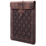 Londo OTTO474 11 Inch Case - Genuine Top Grain Leather Case with Woven Garment Design for iPad Pro (2018-2020)/iPad Air (2020)/ iPad 2021 - Compatible with All 11 Inch Android Tablets - Cinnamon