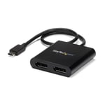 STARTECH USB-C to DisplayPort Multi-Monitor Splitter - 2-Port MST Hub