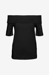 Vero Moda - Topp vmJada Naima 2/4 Off Shoulder Top - Svart