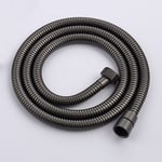 Juego de pulverizador de bidé de inodoro de latón sólido de mano Accesorios Grifo de bidé negro para baño Ducha de pulverizador higiénico de mano portátil Jet Tap Autolimpieza - Type Grey 1.5M Hose