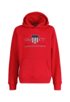 GANT Gant Jersey Archive Shield Hoodie Röd