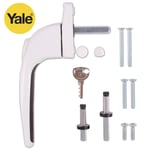 YALE Essentials INLINE LOCKING WINDOW HANDLE & 3 SPINDLES SET Fixings PVCu Espag