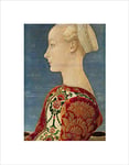 Wee Blue Coo Domenico Veneziano Profile Portrait Of A Young Lady Wall Art Print