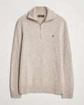 Morris Hertford Merino Half Zip Khaki