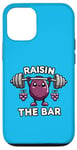 Coque pour iPhone 12/12 Pro Raisin the Bar - Funny Bodybuilding Gym Workout Food Pun