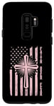 Coque pour Galaxy S9+ Drapeau chrétien Faith Over Fear Croix de Pâques Homme Femme Enfant