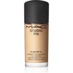 MAC Cosmetics Mini Studio Fix Fluid SPF 15 24HR Matte Foundation + Oil Control Matterende foundation SPF 15 Skygge NC17 15 ml