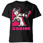 T-Shirt Enfant Sabine Star Wars Rebels - Noir - 7-8 ans - Noir