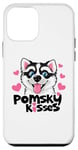 Coque pour iPhone 12 mini Funny Pomsky Lover Kisses Puppy Dog Mom Pomskies