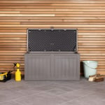 190L Outdoor Plastic Storage Box - Grey