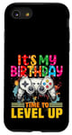 Coque pour iPhone SE (2020) / 7 / 8 Gamer It's My Birthday Time to Level Up Jeu vidéo