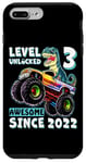 iPhone 7 Plus/8 Plus Level 3 Unlocked T Rex Monster Truck Dinosaur 3rd Birthday Case