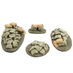 WWG World at War Sandbag Scatter Terrain – 28mm WW2 Wargame Model Scenery Basing