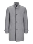 JACK & JONES Men's Jjemelton Wool Coat Sn, Light Grey Mix, L