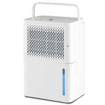 RELAX4LIFE Déshumidificateur Électrique 12 L/Jour Réservoir d'Eau 2 L, Déshumidificateur d’Air Silencieux Portable avec Minuterie 3 Modes (12L - 24㎡ SE)