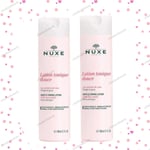 2x Nuxe paris Gentle toning lotion with rise petals For Face And Eyes 200ml