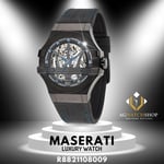 New Maserati Potenza Men's Automatic Watch R8821108009 Black Limited Edition