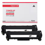 TONER CF380X CF380X Noir x 2 Compatible pour HP-NOPAN-INK P Color LaserJet Pro MFP M476dn P Color LaserJet Pro MFP M476dw P Color LaserJet Pro MFP M476nw