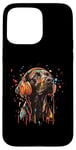 Coque pour iPhone 15 Pro Max Chocolate Labrador Pop Art Écouteurs amusants Chocolate Lab