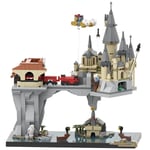 MOC Hogwarts Castle & Train Building Set Classic Wizarding Movie Scene Model Toy