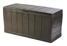 KETER - Coffre de rangement extérieur en résine 880 litres Beige et marron-  Malle de jardin sans vérins - Cdiscount Jardin