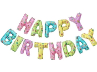 GoDan folie födelsedag ballong regnbåge bokstäver